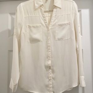 Button Down Portofino Dress Shirt from Express- S